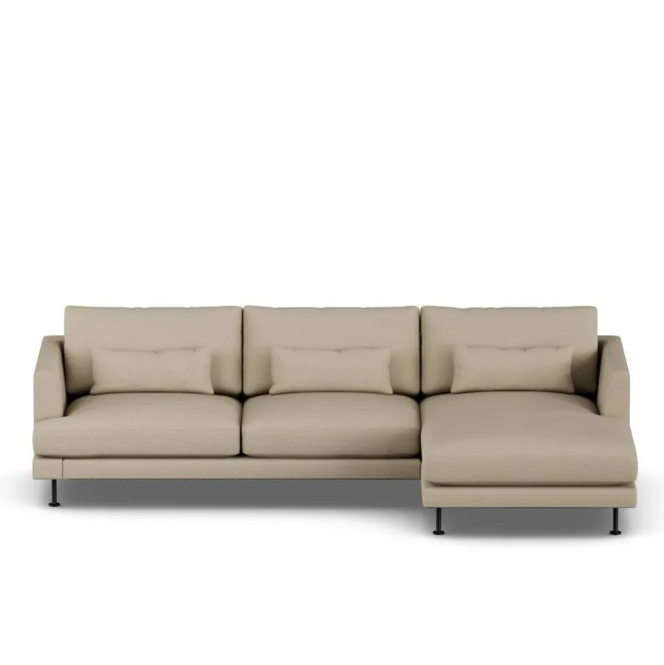 Bredhult soffa Same Sand 6672-svart stål 2 5-sits C1