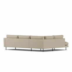 Bredhult soffa Same Sand 6672-svart stål 3-sits A2