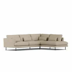 Bredhult soffa Same Sand 6672-svart stål 3-sits A1