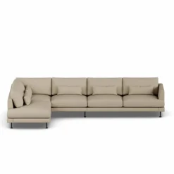 Bredhult soffa Same Sand 6672-svart stål 4-sits B2