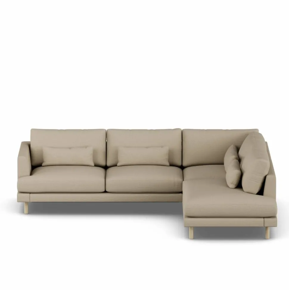 Bredhult soffa Same Sand 6672-vitoljad ek 3-sits A1
