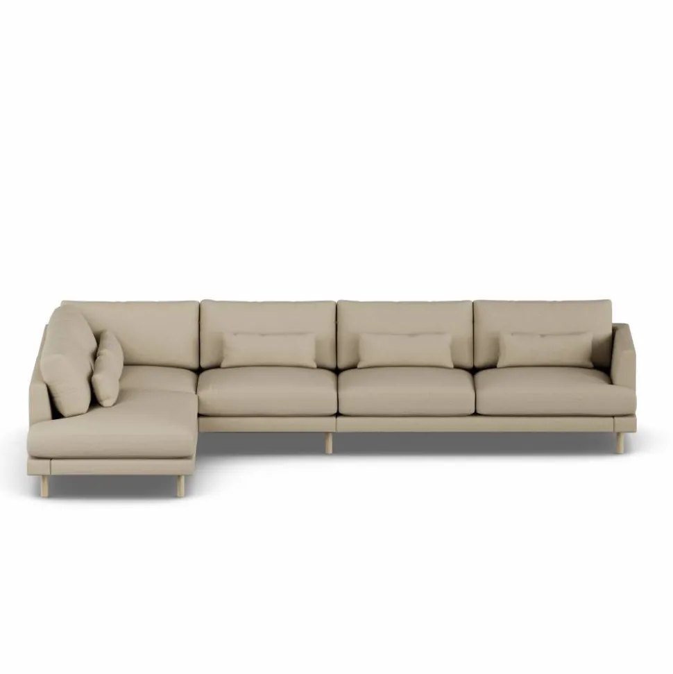 Bredhult soffa Same Sand 6672-vitoljad ek 4-sits B2
