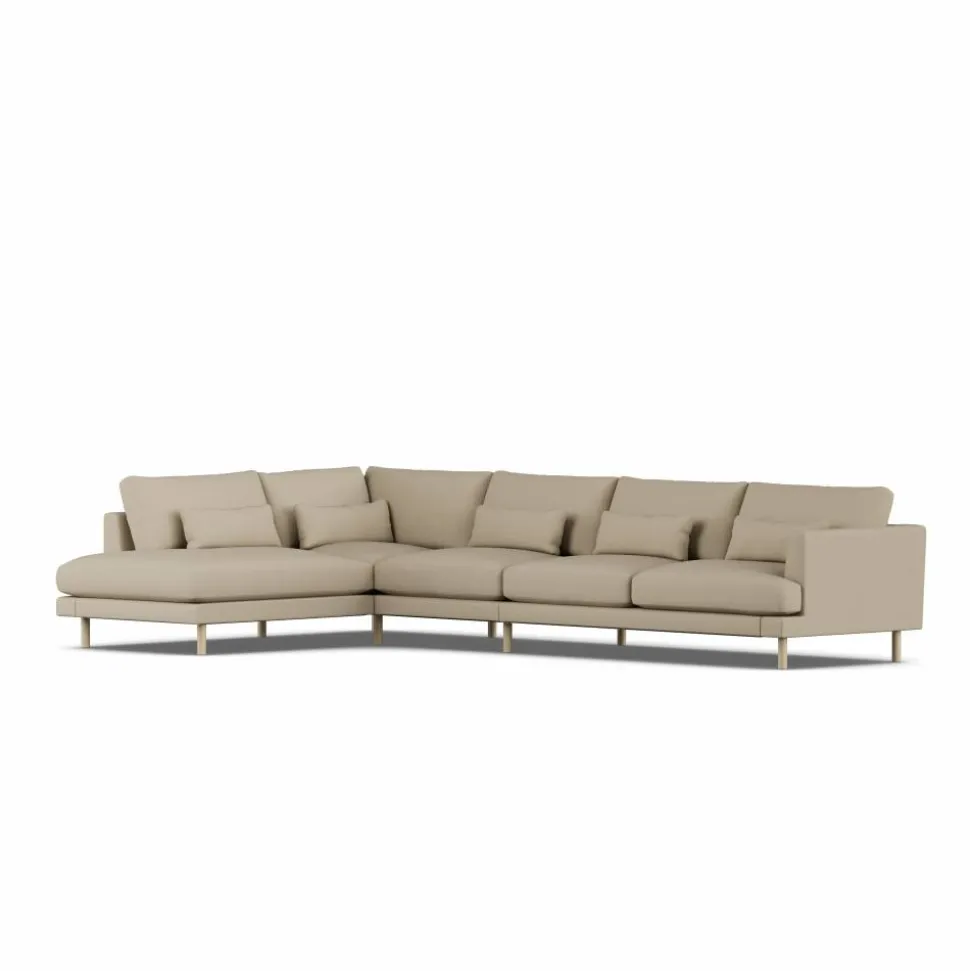Bredhult soffa Same Sand 6672-vitoljad ek 4-sits B2