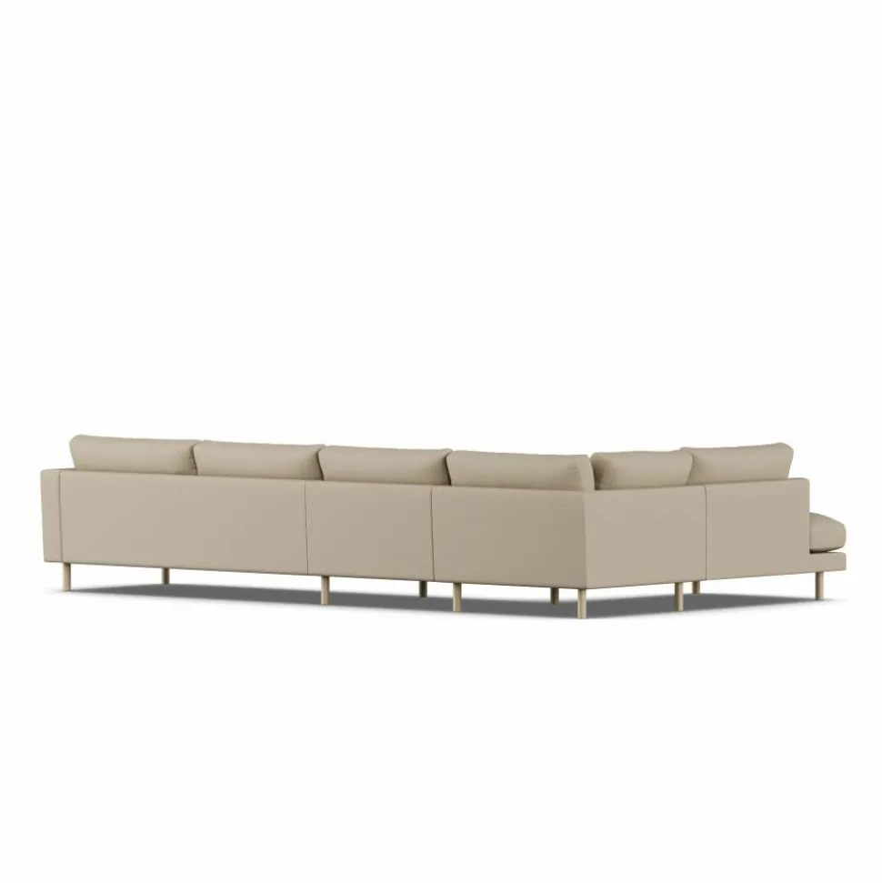 Bredhult soffa Same Sand 6672-vitoljad ek 4-sits B2