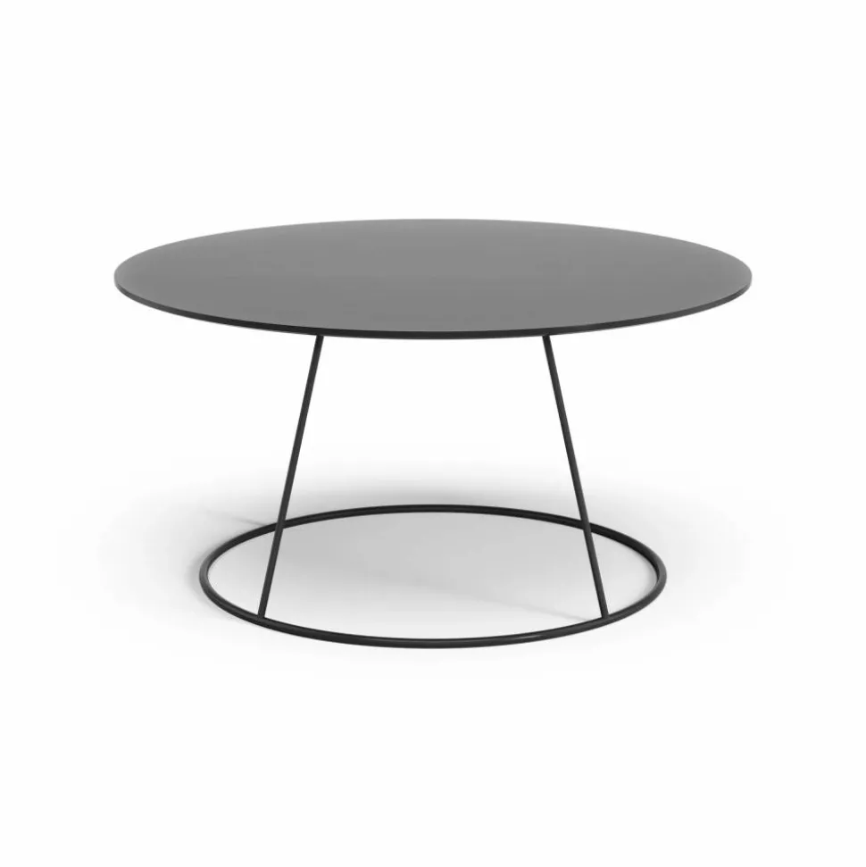 Breeze bord slät skiva Ø80 cm Svart