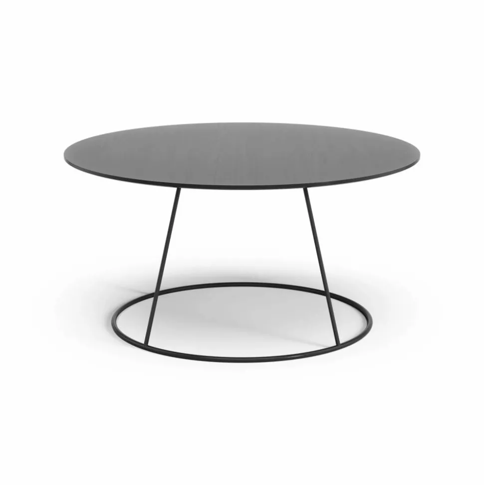 Breeze bord slät skiva Ø80 cm Svart