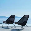 Breeze loungefåtölj hög rygg weave Black