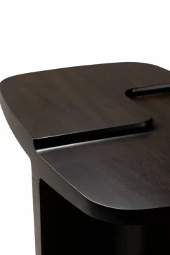 Brutalist sidobord Rose brown mahogany 60x40 cm