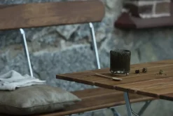 Bryggeribord Teak-varmförzinkat stativ