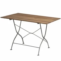 Bryggeribord Teak-varmförzinkat stativ