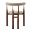 Bukowski karmstol klädd Walnut Megan 26 Beige