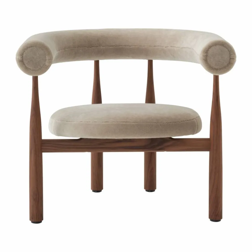 Bukowski Lounge Chair Walnut Rest 23