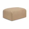 Bulky fotpall Light sepia 80x60 cm