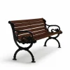 Byarum soffa Furu brun lasyr svart stativ 155 cm