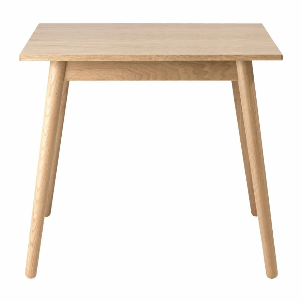 C35A matbord 82x82 cm Oak nature waterbased laquer