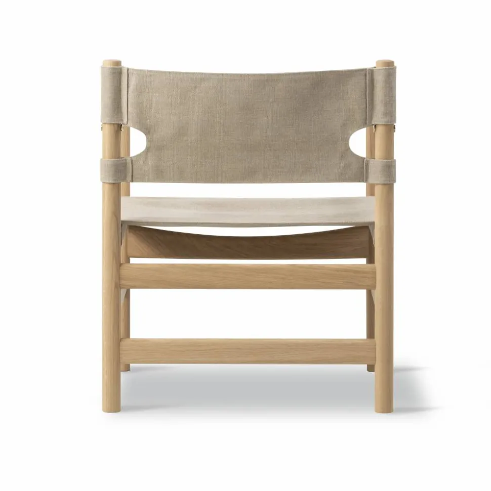 Canvas 21 karmstol Naturell canvas-ljus oljad ek