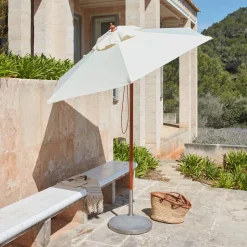 Capri parasollfot concrete/stainless steel 50kg