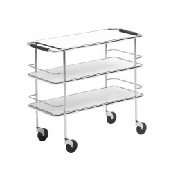Cargo serveringsvagn Vit laminat-krom