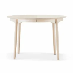 Carl matbord delbart Ø115 cm Björk ljus mattlack