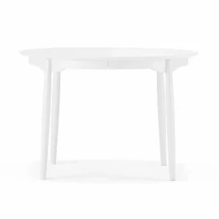 Carl matbord delbart Ø115 cm Björk vit 21