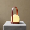Carrie portabel bordslampa Burned red