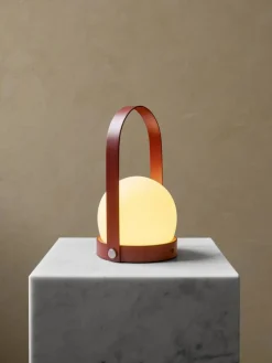 Carrie portabel bordslampa Burned red