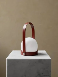 Carrie portabel bordslampa Burned red