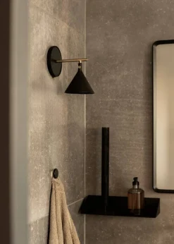Cast Sconce vägglampa diffuser fast installation Black
