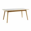 C35B matbord 82x160 cm Light grey linoleum-oak nature waterbased laquer