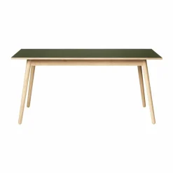 C35B matbord 82x160 cm Olive linoleum-oak nature waterbased laquer