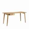 C67 Butler skrivbord Oak nature lacquered 60x156 cm