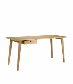 C67 Butler skrivbord Oak nature lacquered 60x156 cm