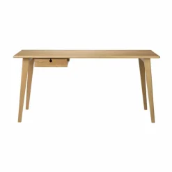 C67 Butler skrivbord Oak nature lacquered 60x156 cm