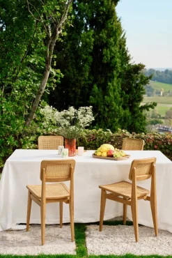 C-chair Outdoor stol All french cane-natural teak