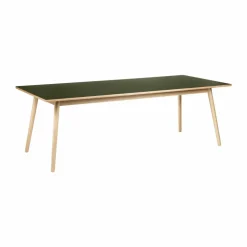 C35C matbord 95x220 cm Olive linoleum-oak nature waterbased laquer