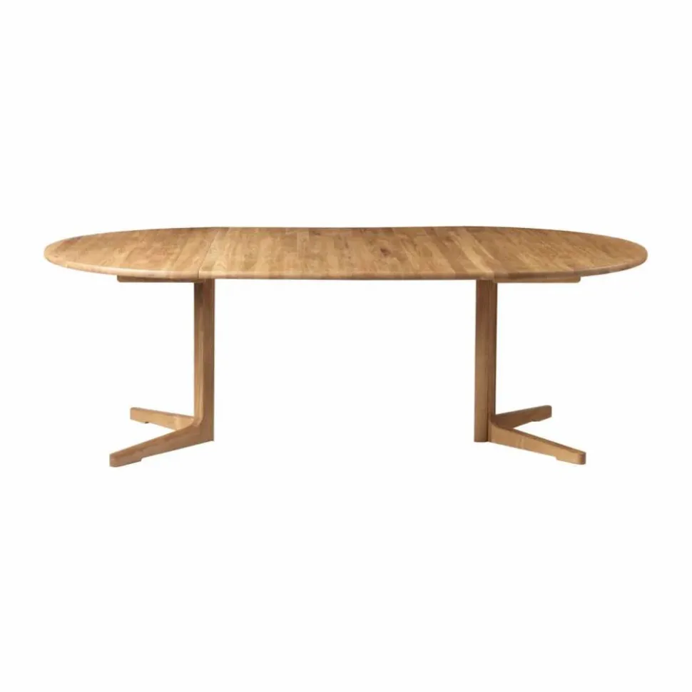 C69E Ry matbord 2 iläggsskivor Oak nature oiled