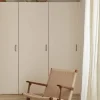 CH25 fåtölj Oljad valnöt-naturflätad