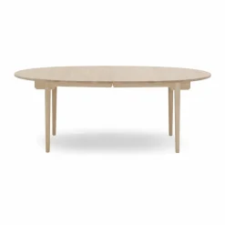 CH338 matbord med plats för 2 ilägg Såpad ek