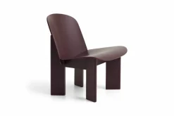 Chisel lounge chair Dark bordeaux lackad bok