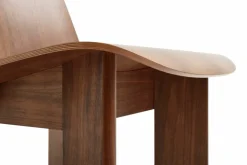 Chisel lounge chair Lackad valnöt
