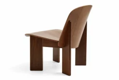 Chisel lounge chair Lackad valnöt