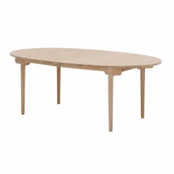 CH338 matbord med plats för 2 ilägg Vitoljad ek