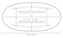 CH339 matbord utdragbart med plats för 2 ilägg Vitoljad ek