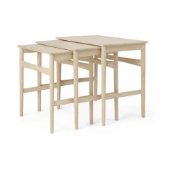 CH004 nesting tables satsbord Såpad ek