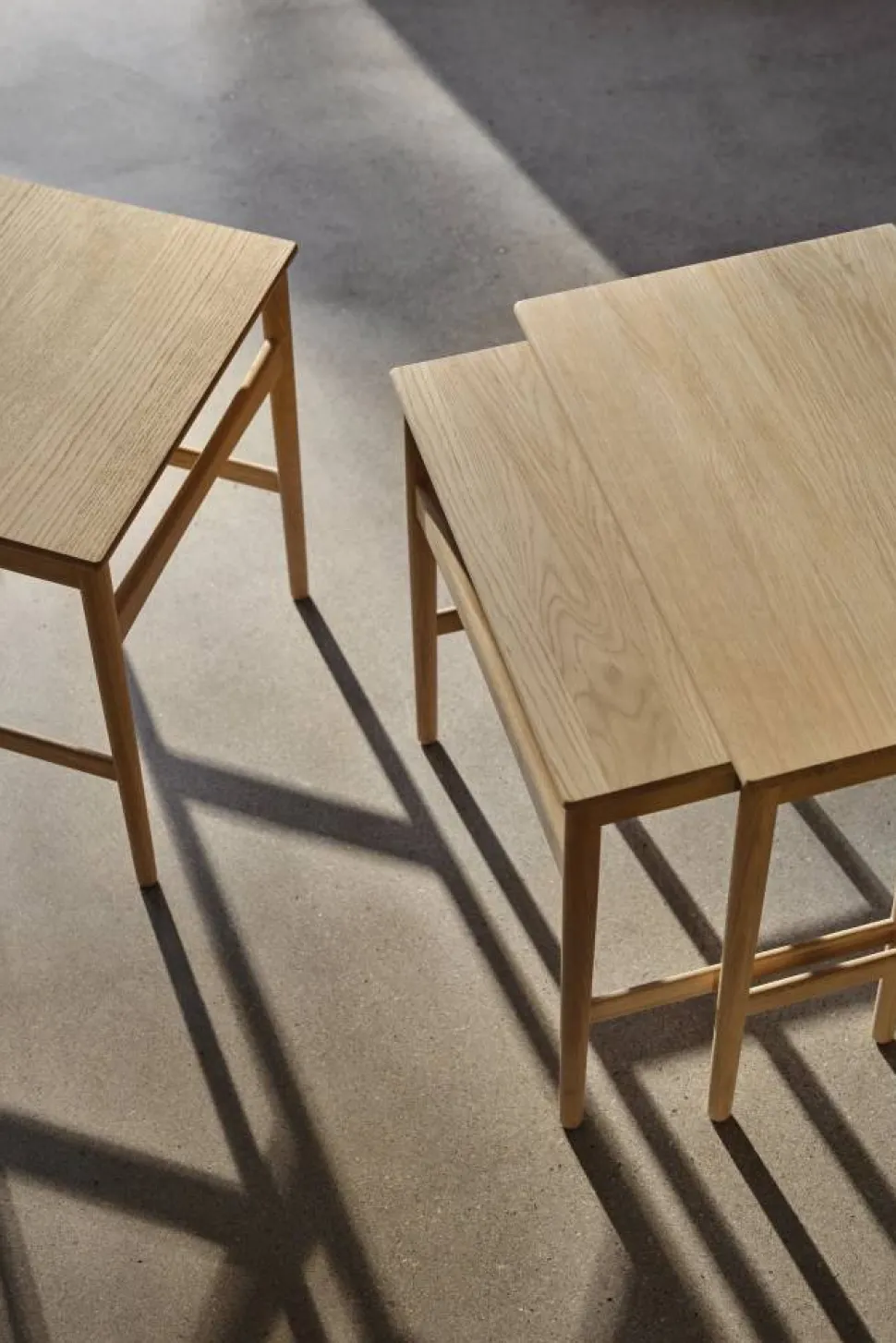 CH004 nesting tables satsbord Såpad ek