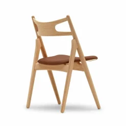 CH29P Sawbuch chair lädersits Thor 325-oljad ek-naturfärgad