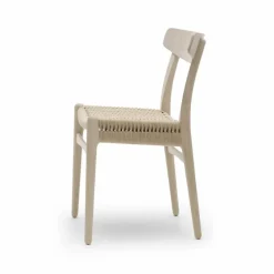 CH23 stol Såpad ek-naturflätad