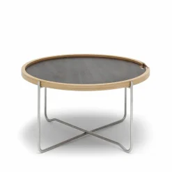 CH417 Tray brickbord rostfritt stål Rökoljad ek