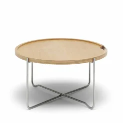 CH417 Tray brickbord rostfritt stål Rökoljad ek