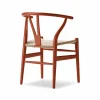 CH24 Y-stol Soft Crawford Wegner Terracotta-naturflätad